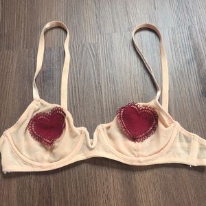 Nude Heart Bralette